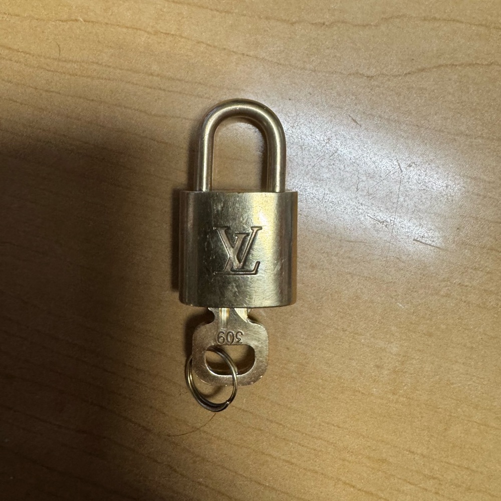 Louis Vuitton Gold Padlock with Key #309 - Picture 2 of 4